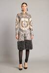 Buy_Siddartha Tytler_Black Net Embroidery High Neck Metallic Mandala Applique Jacket _Online_at_Aza_Fashions