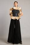 Buy_Siddartha Tytler_Black Microfiber Hakama Pant _at_Aza_Fashions