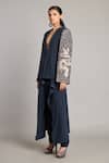 Buy_Siddartha Tytler_Black Microfiber Slate Flap Pant _Online_at_Aza_Fashions