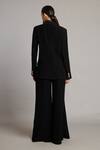 Shop_Siddartha Tytler_Black Microfiber Double Breasted Suit _at_Aza_Fashions