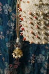 Buy_The Purple Sack_White Pearls, Beads Palazzio Potli Bag _Online_at_Aza_Fashions