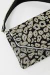 Buy_The Purple Sack_Black Beads, Embroidery, Sequins Animal Illuzion Clutch _Online_at_Aza_Fashions