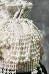 Buy_The Purple Sack_White Pearls Ponanza Potli _Online_at_Aza_Fashions