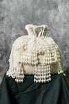 Buy_The Purple Sack_White Pearls Ponanza Potli _at_Aza_Fashions