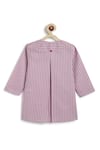 Shop_Tiber Taber_Purple Cotton Striped Kurta And Pyjama Set 