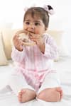 Buy_Tiber Taber_Pink Cotton Striped Kurta And Pyjama Set _at_Aza_Fashions