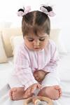 Tiber Taber_Pink Cotton Striped Kurta And Pyjama Set _Online