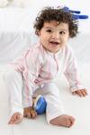 Tiber Taber_Pink Cotton Striped Kurta And Pyjama Set _Online