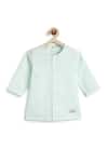 Tiber Taber_Green Cotton Gingham Kurta And Pyjama Set _at_Aza_Fashions