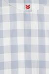Tiber Taber_Blue Cotton Checked Kurta And White Pyjama Set _Online