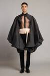 Buy_Siddartha Tytler_Gold Textured Lame Obi Belt _Online_at_Aza_Fashions
