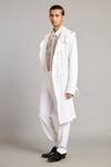 Buy_Siddartha Tytler_White Microfiber Formal Pant _at_Aza_Fashions