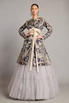 Buy_Siddartha Tytler_Gold Textured Lame Obi Belt _at_Aza_Fashions