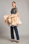 Siddartha Tytler_Gold Steel Bow Belt _Online_at_Aza_Fashions
