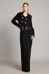 Buy_Siddartha Tytler_Black Crystal Kamarbandh _at_Aza_Fashions