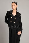 Buy_Siddartha Tytler_Black Crystal Kamarbandh _Online_at_Aza_Fashions