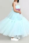 Buy_Petite Pomme_Blue Net Bows Embellished Party Gown _Online_at_Aza_Fashions