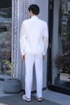 Shop_Ankur J_White Linen Embroidery Designer Shirt With Crochet _at_Aza_Fashions