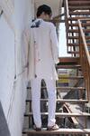 Shop_Ankur J_Off White Linen Designer Overlay Jacket Set _at_Aza_Fashions