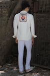 Shop_Ankur J_Off White Embroidery Designer Crochet Shirt _at_Aza_Fashions