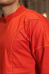 Shop_Ankur J_Red Cotton Designer Tshirt 