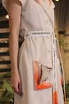 Buy_Ankur J_Off White Collared Crochet Overlay Dress 
