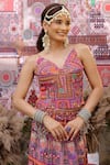 Ankur J_Purple Silk, Organza, Oxford Embroidery, Sequins Designer Dola Lehenga Set _at_Aza_Fashions