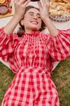 Shop_House Of Fett_Red Cotton Crew Neck Berry Chess Jumpsuit _Online_at_Aza_Fashions