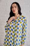 Buy_Taro_Multi Color Cotton Collared Block Printed Multicolour Shirt _Online_at_Aza_Fashions