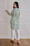 Shop_Taro_Multi Color Cotton Collared Block Printed Multicolour Shirt _at_Aza_Fashions