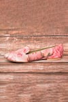 Shop_Nazaakat By Samara Singh_Pink Floral Print Loafers _Online_at_Aza_Fashions