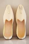 Buy_Arihant Rai Sinha_Beige Winged Tip Juttis _at_Aza_Fashions