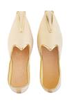 Shop_Arihant Rai Sinha_Beige Winged Tip Juttis _at_Aza_Fashions