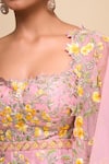 Buy_Anushree Reddy_Pink Embroidery Square Neck Malaika Sharara Set _Online_at_Aza_Fashions