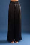AK-OK_Black Applique, Embroidery Open , Round Jacket Trouser Set _Online_at_Aza_Fashions