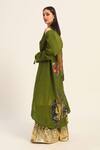 Ruhr India_Green Organza Embroidery Alaya Jacket _Online_at_Aza_Fashions