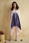 Buy_172 Threads_Blue Cotton Round Neck Lilac Haze Coord Set _Online_at_Aza_Fashions