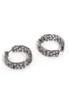 Ruby Raang_Silver Plated Crystals Loops Earring _Online_at_Aza_Fashions