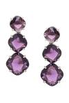 Buy_Ruby Raang_Blue Gemstones Purple Designer Earrings _Online_at_Aza_Fashions