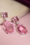 Shop_Ruby Raang_Pink Doublet Earrings _at_Aza_Fashions