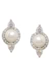 Buy_Ruby Raang_White Pearls, Diamonds Embellished Necklace Set _Online_at_Aza_Fashions