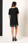 Shop_That Thing You Love_Black Crepe Round Neck Paparazi Dress _at_Aza_Fashions