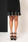 Shop_That Thing You Love_Black Crepe Round Neck Paparazi Dress _Online_at_Aza_Fashions