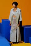 Buy_Clos_Blue Round Neck, Collared Pastel And Green Designer Set _at_Aza_Fashions