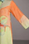 Shop_Clos_Green Collared Multicolor Designer Kurta And Pant Set _Online_at_Aza_Fashions