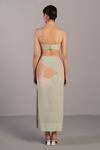 Shop_Clos_Pink Scoop Neck Designer Soft And Pastel Green Dress _at_Aza_Fashions