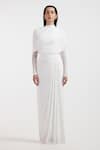 Shop_Deme By Gabriella_White Open Neck Designer Valeria Dress _Online_at_Aza_Fashions