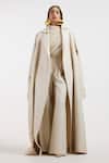 Buy_Deme By Gabriella_Off White Designer Pleated Top And Pant Set _at_Aza_Fashions