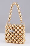 Buy_Modarta_Gold Designer Beaded Handbag _Online_at_Aza_Fashions