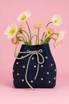 Buy_Modarta_Blue Studs Denim Bucket Bag _at_Aza_Fashions